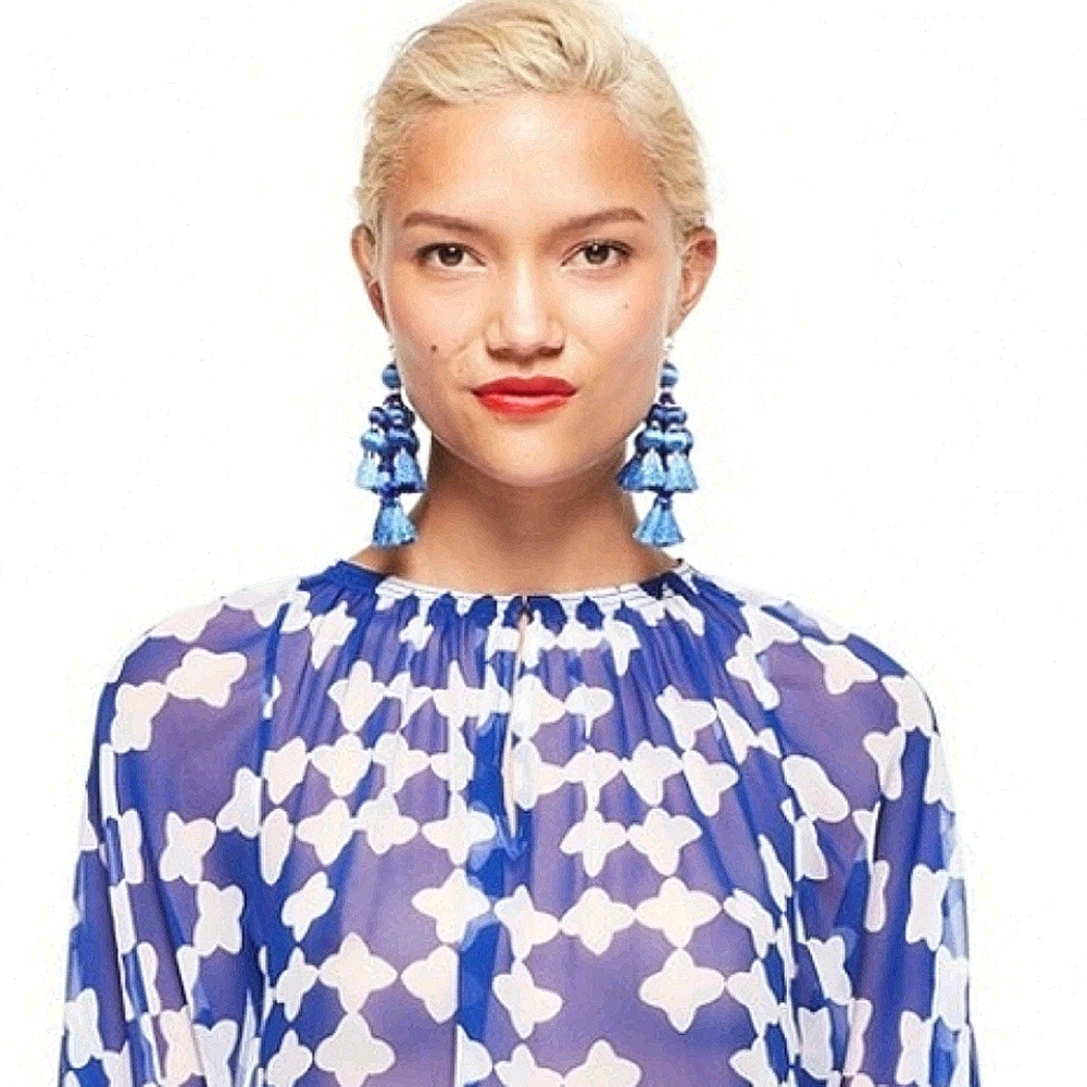 Kate Spade NWT tassel earrings ASO Duchess of Cambridge